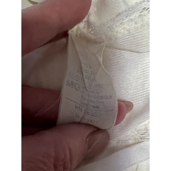 Vintage JCPenney Ivory Cream Full Slip Size 12 Lace Bust - Picture 4 of 4